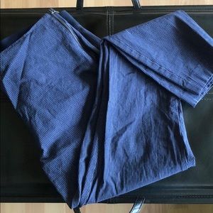 Navy Blue Pinstriped Dress Pants Size 8